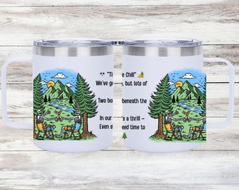 Personalized Coffee Cup/ Insulated Coffee Mug/ Coffee Mug with Handle/ Travel Mug/ Couple Mug With Handle/Travel Coffee Cup with Handle