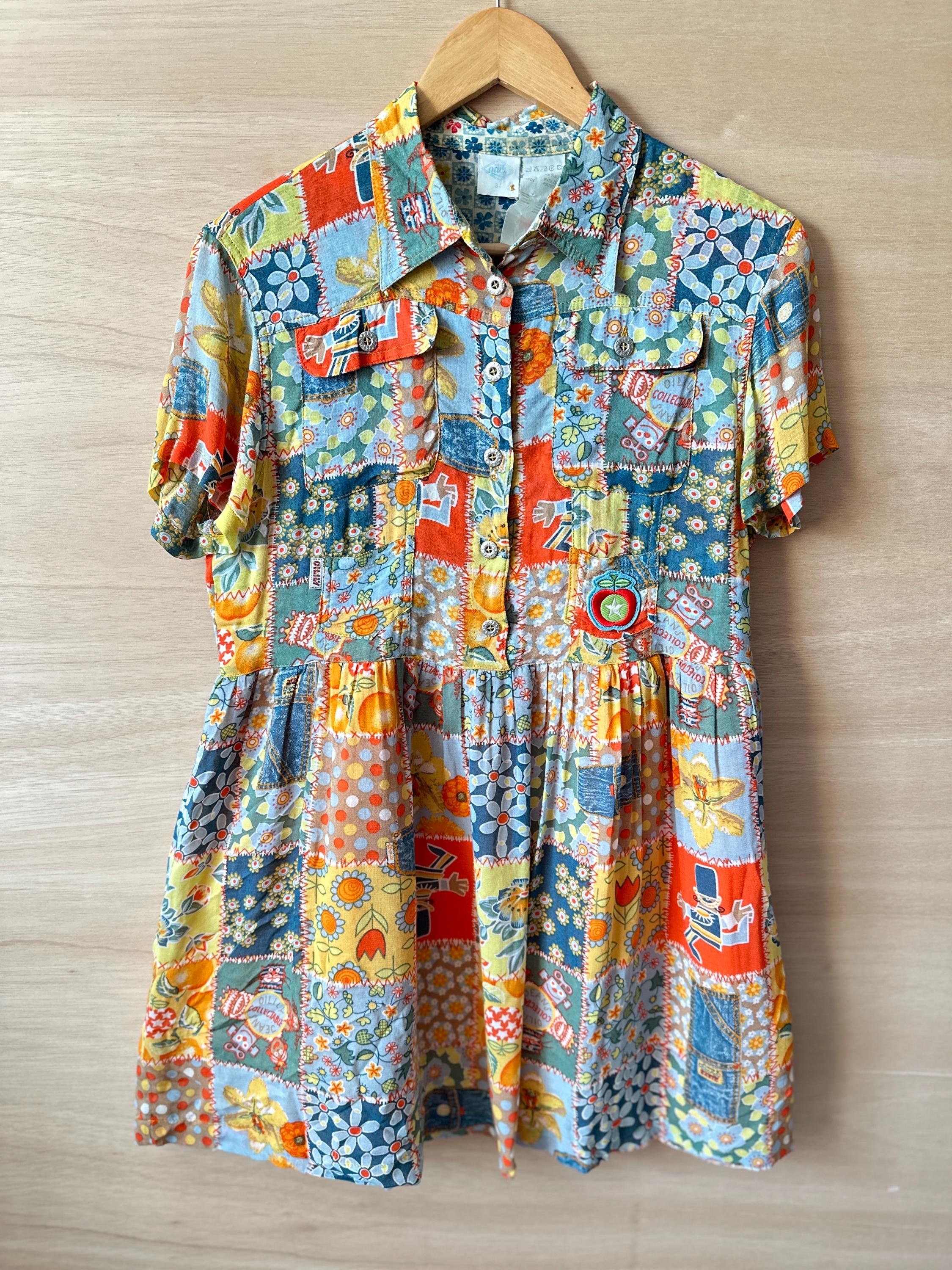 TACTILEVINTAGESHOP Vtg Oilily Women s Babydoll Dress