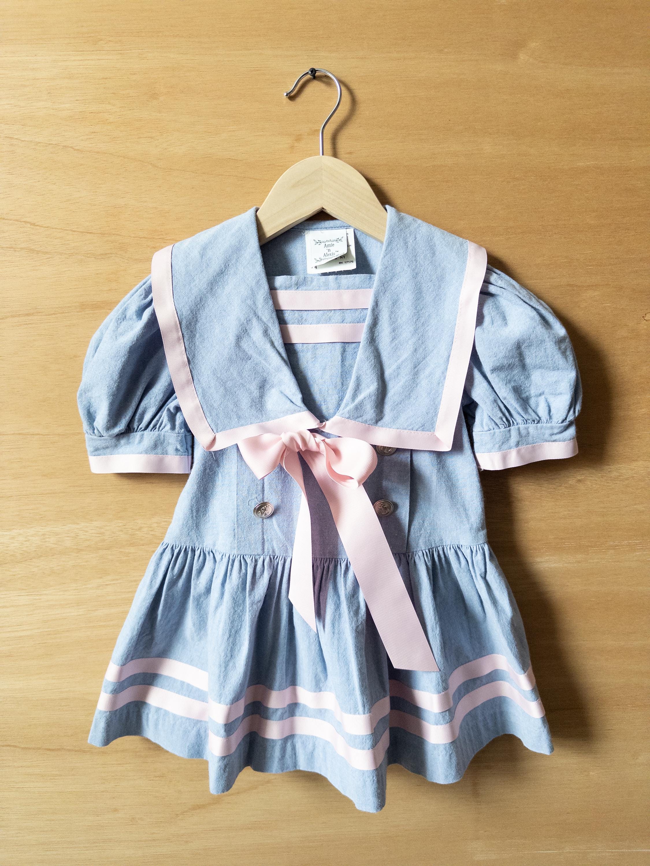 Chambray Dress 80s - Etsy