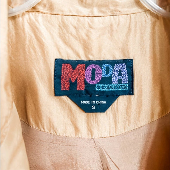 Vintage 1980's MODA Oversized Silk Blazer - image 4