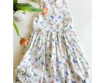 Vintage Young Hearst butterfly dress