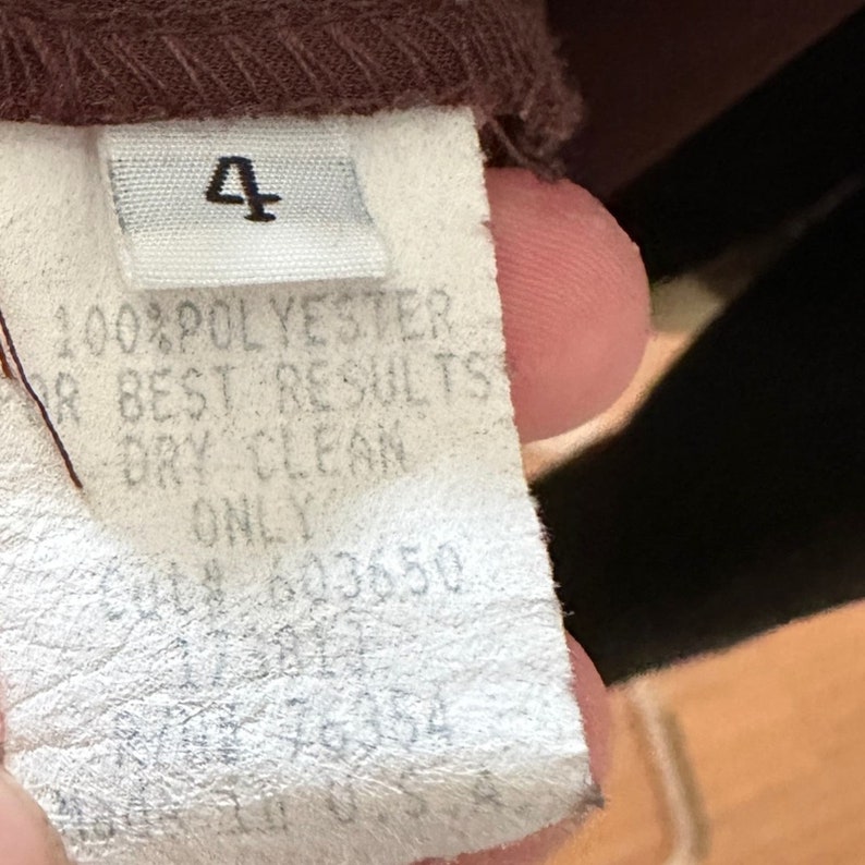 Vintage Anthropologie Chocolate Brown Poly Cropped Cardigan image 5