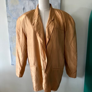 Vintage 1980&#39;s MODA Oversized Silk Blazer