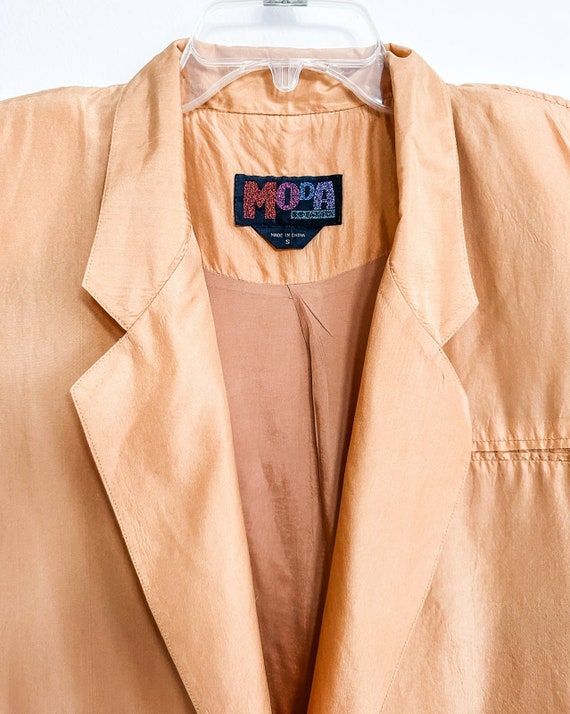 Vintage 1980's MODA Oversized Silk Blazer - image 3