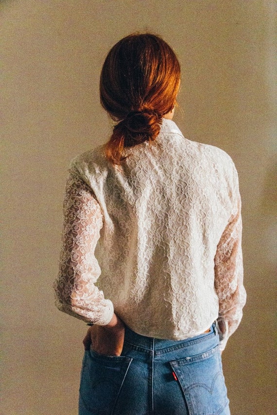 80's lace jacket - image 5