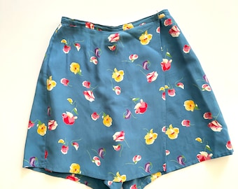 Ralph Lauren Blauer Blumen Skort