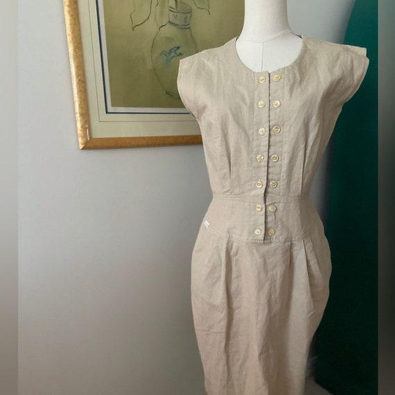 Vintage Gitano Khaki Dress - image 2