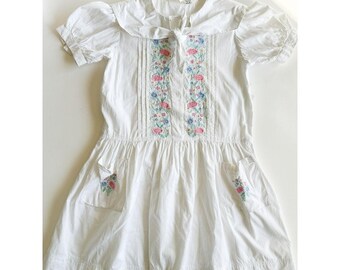 4.VTG Copper Key embroidered dress