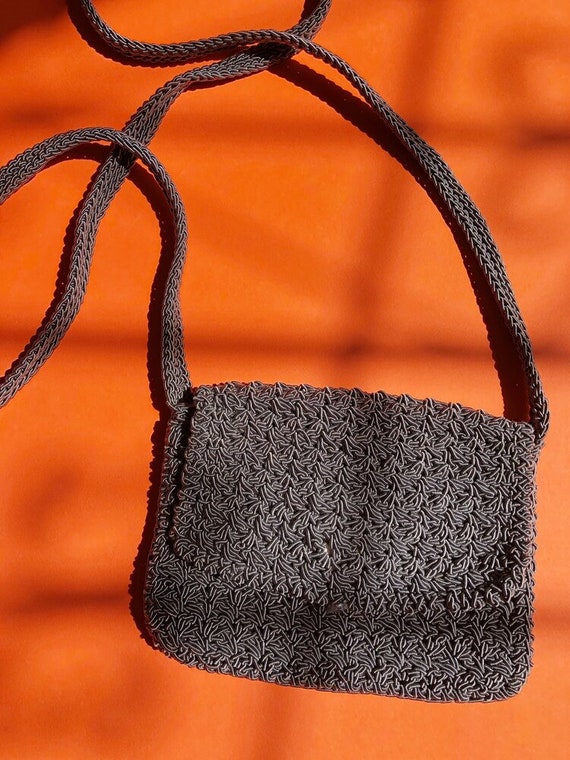 90's mini crochet crossbody bag