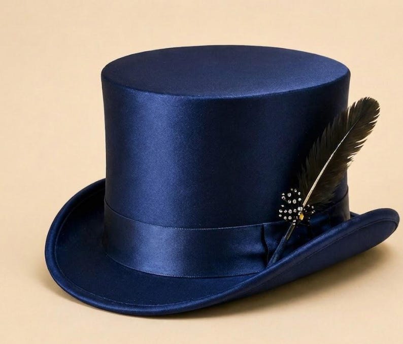 Silk Blend Top Hat for Men Modern Formal Wedding Party Classic Style - Etsy