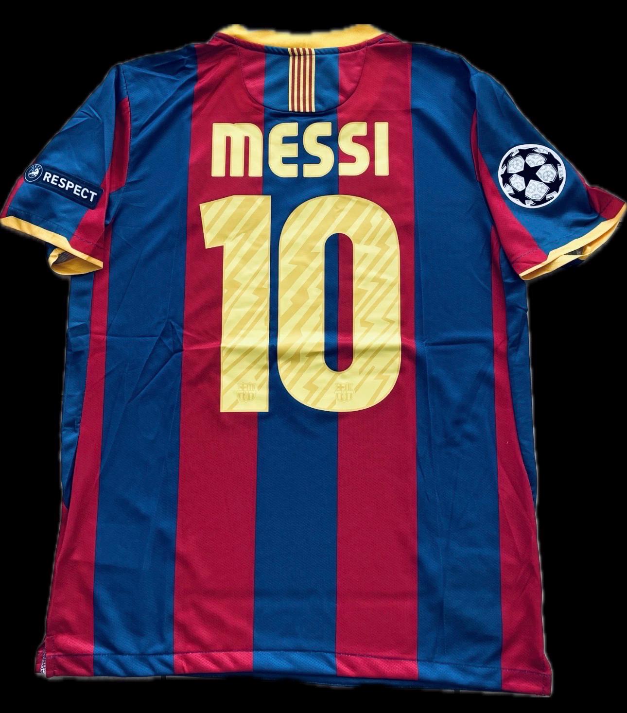 FC Barcelona 2010/11 Home Kit Player Size Letters & Numbers - For Football Shirts
