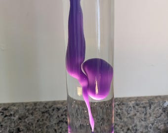 Purple Pillar 15" Lava Lamp Custom Refurb
