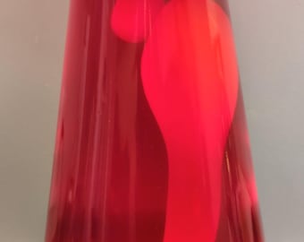 Blood Orange & Burgundy 16.3" Lava Lamp Custom