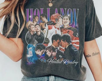 Hollanov Heated Rivalry Vintage Shirt, Hockey Romance Tee, Team Hollanov Fan Gift