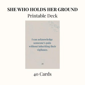 Mini-cartes imprimables de Celle qui tient bon