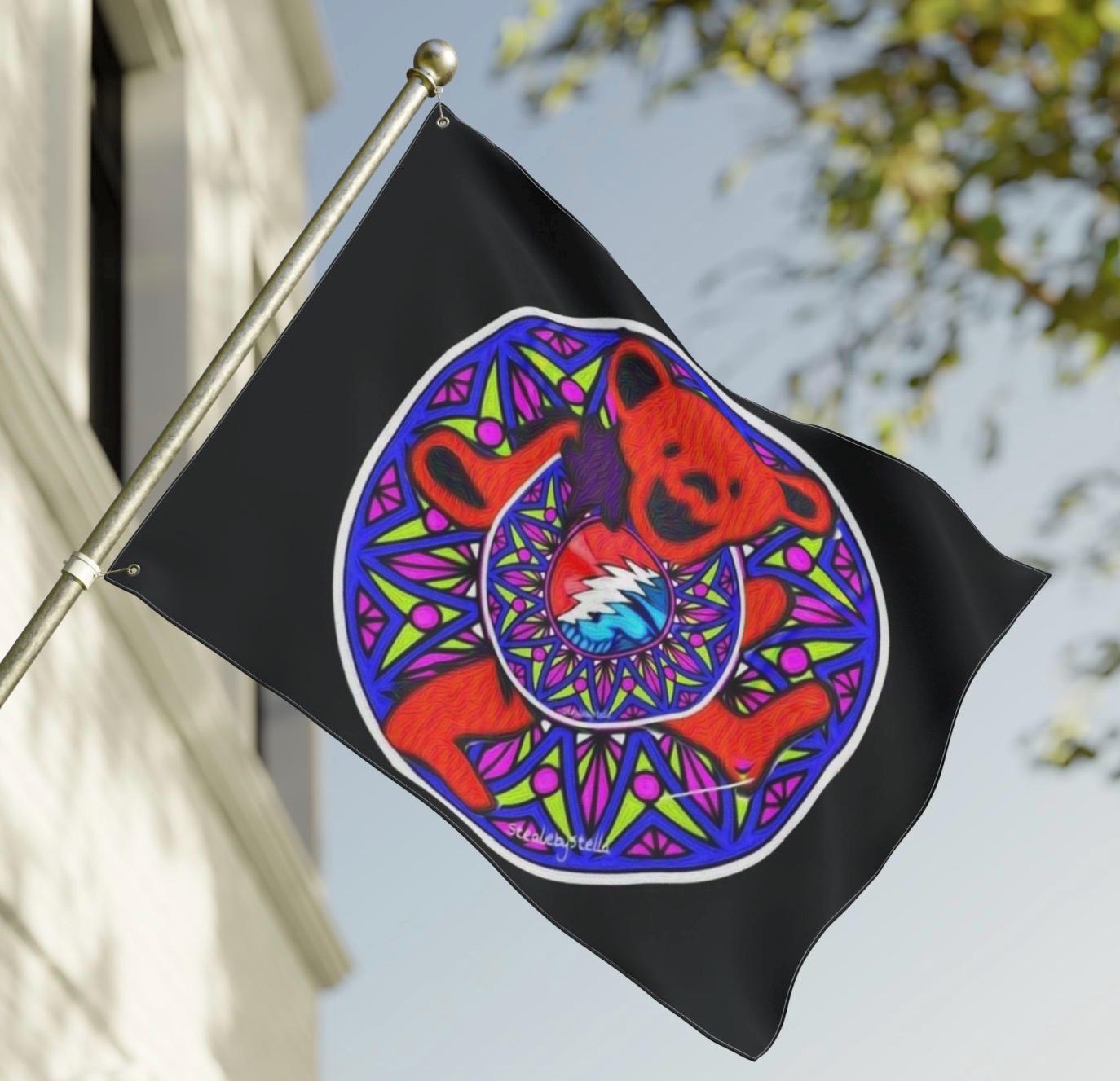 Stained Glass Grateful Dead Bear - Etsy