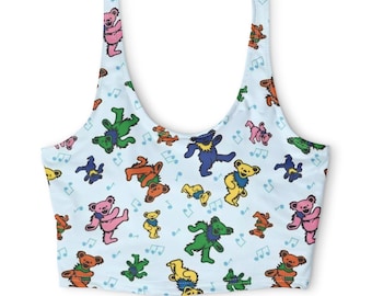 Reggiseno sportivo in poliestere (AOP)