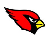Cardinal SVG and JPEG Instant Download Digital Download One Color File Cuttable, Bird, Mascot, Red Bird, Forest, Trees, Aves, Midwest Bird
