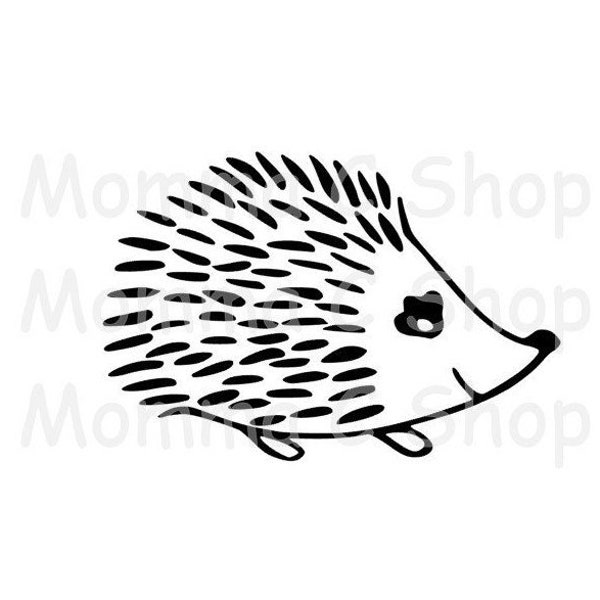 Hedgehog SVG and JPEG Instant Digital Download One Color File Cuttable, Animal, Pet, Zoo, Spines, gift, birthday, child, party