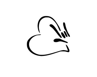 Download Sign Language I Love You 1 Instant SVG Digital Download ...