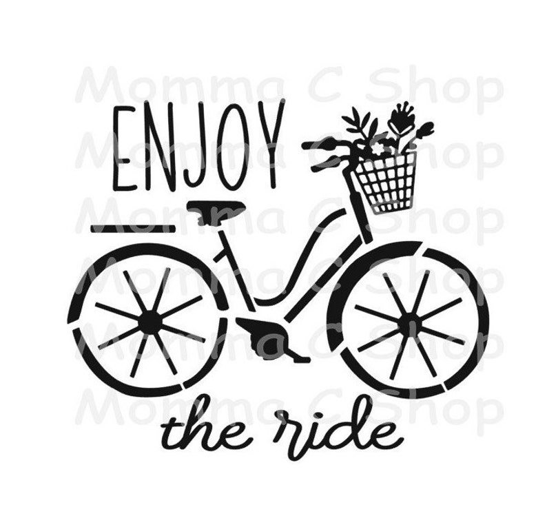 Bike Enjoy the Ride SVG JPEG Instant Digital Download File | Etsy