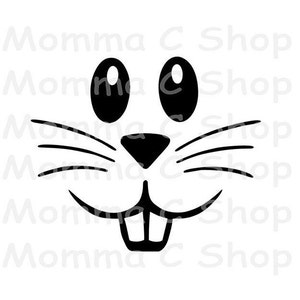 Hase SVG Kaninchen Baumwolle Urlaub Eier Candy Frühling Tier Familie Kindheit Geschenk Ostern JPG PNG Digitaler Download Datei Cricut Silhouette