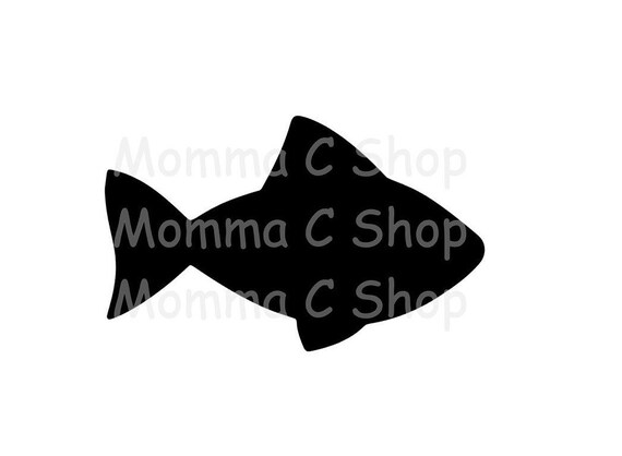 Download Fish Svg And Jpeg One Color Instant Digital Download File Etsy