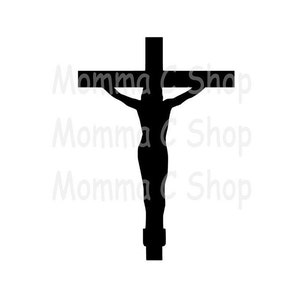 Kreuz Kruzifix SVG Jesus Gott Christian katholisch Retter Ostern Weihnachtsgeschenk Kirche religiöse Religion Sofort Download Datei JPEG PNG