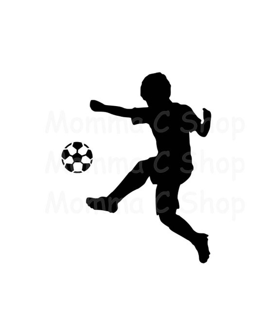 Download Boys Soccer SVG JPEG One Color Instant Digital Download ...