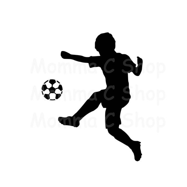 Boys Soccer SVG JPEG One Color Instant Digital Download File Cutting Men