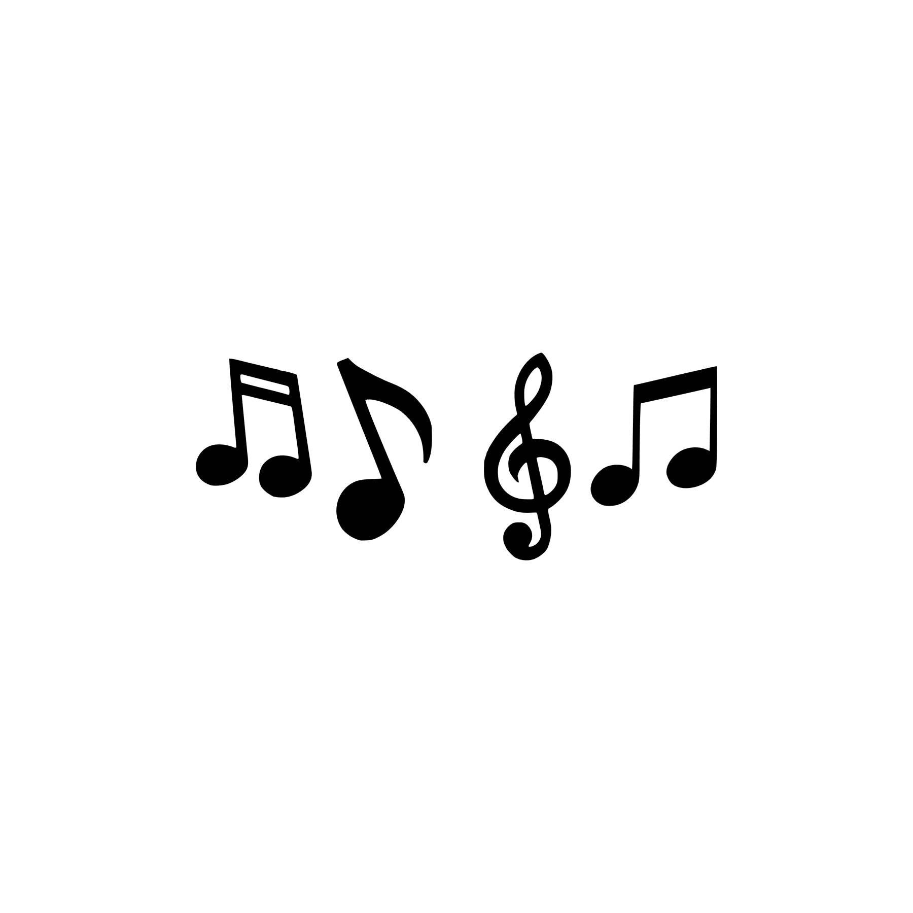 Notes musique, note de musique Téléchargement instantané, fichiers SVG pour  cricut autocollants journalisation numérique et impressions -  Canada