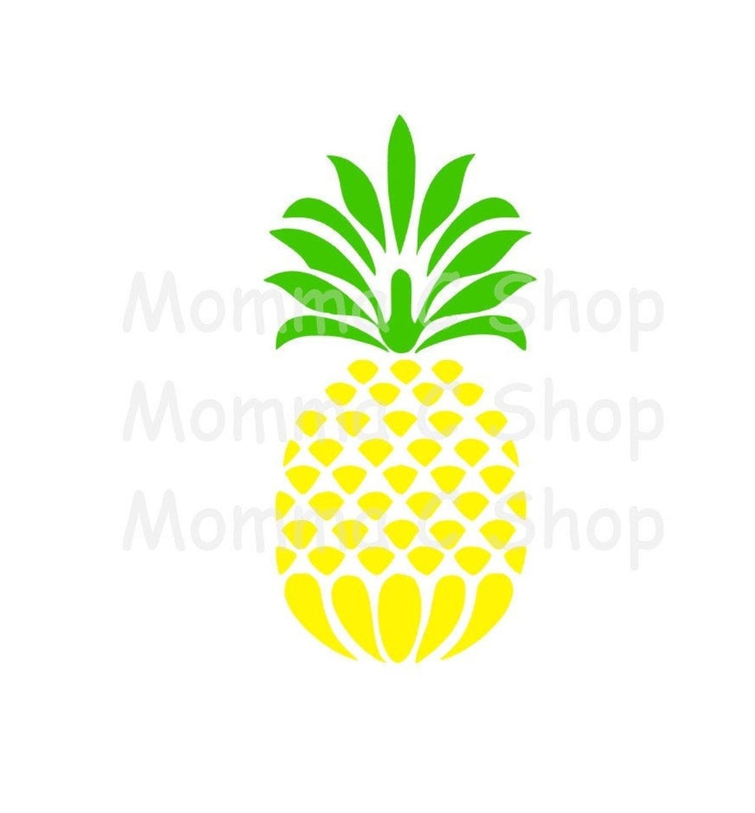 Pineapple SVG and JPEG Instant Digital Download One Color File Cuttable ...