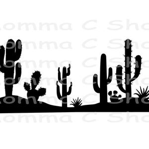 Kaktus Wüste SVG Pflanze Hütte Arizona Werbeschild Willkommen Urlaub heiß Sommer Geschenk Reise Südwesten Flitterwochen Sonnenschein PNG JPEG Digitale Datei