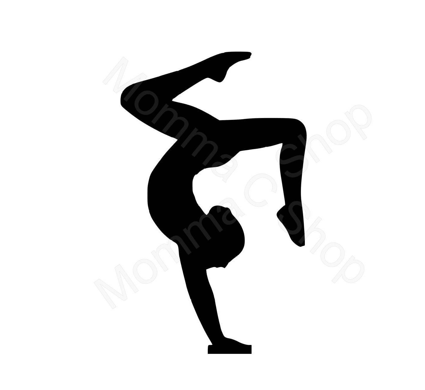 Gymnastics Instant Digital Download One Color File Cuttable | Etsy