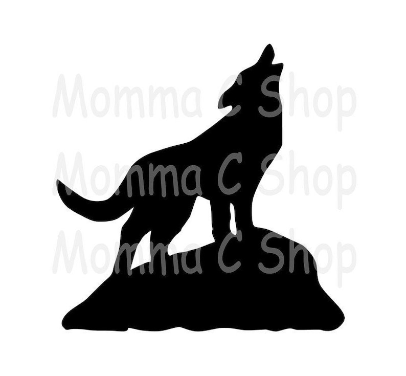 Download Coyote SVG and JPEG Instant Digital Download One Color File | Etsy