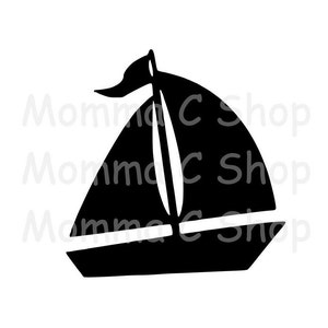 Sailboat SVG JPEG One Color Instant SVG Sail Boat Bundle Digital Download File Cuttable
