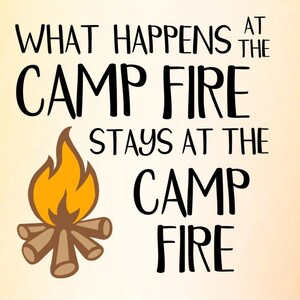 Acampamento na montanha SVG Smores Fogueira Lenha Férias Verão Parque Nacional Diversão em família Fofoca JPEG Instantâneo Digital Baixar arquivo