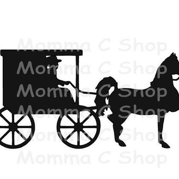 Horse Buggy SVG Amish Country Farmer Farm Travel Retro Religion Old Fashion Barn  Instant Digital Download File JPG