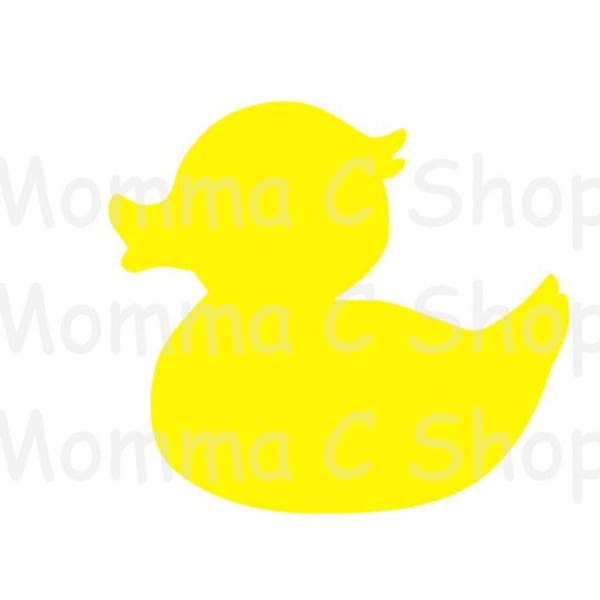 Duck SVG Rubber Baby Bath Tub Toy Baby Animal Yellow Instant Digital Download File Cuttable