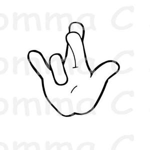 Je t'aime Svg ASL langue des signes main signes sourds mariage proposition de fiançailles malentendants JPG fichier en téléchargement numérique PNG