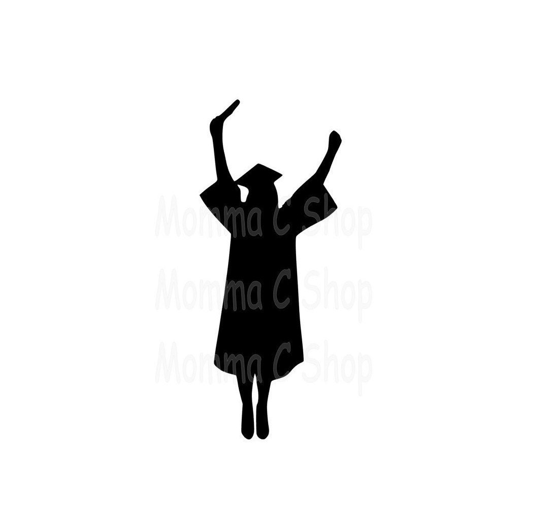 Download Graduation Cap and Gown SVG and JPEG Instant Digital ...