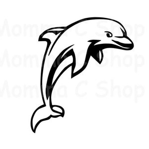 Delphin SVG Delphin Kreuzfahrt Ozean Tier Aquatic Zoo Mahi Fisch Wasser Meer Sofortiger digitaler Download JPEG PNG