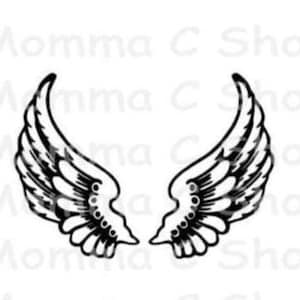 Angel Wings SVG, PNG, Clipart - Vector Cut File for Cricut, Silhouette - Digital Download