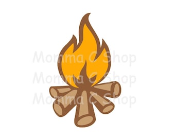 Lägereld SVG, S'mores Campingäventyr (digital nedladdning)