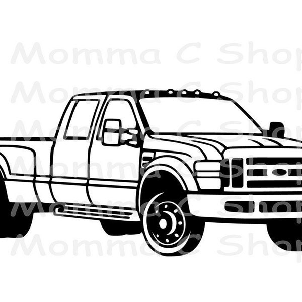 Truck SVG and JPEG  Instant Digital Download File Cuttable Pickup Travel Off Road Ford Chevy Toyota Vacation Transportation Vehicle