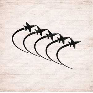 Blue Angels Flyover SVG, Patriotic Jet Graphic (Digital Download)