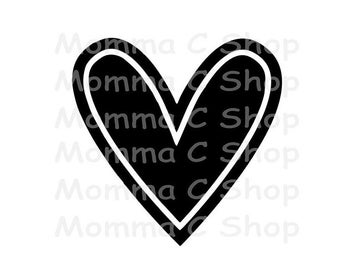 Coeur amour mariée adorable mariage Saint-Valentin faveur de mariage étiquette-cadeau fiançailles douche fête SVG JPEG PNG téléchargement numérique