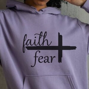 Fe sobre el miedo Svg Jesucristo Dios Cristo Cristiano Católico Religión Versículo bíblico Inspirador Iglesia Amor JPEG Descarga digital instantánea Archivo