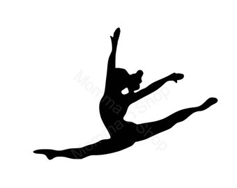 Download Gymnastics Instant Digital Download One Color File Cuttable