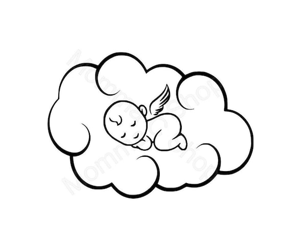 Free Free 183 Baby Angel Silhouette Svg SVG PNG EPS DXF File